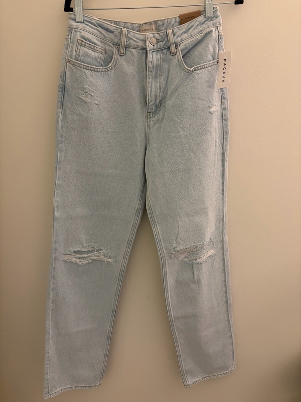NWT PacSun Light Wash High-Rise Distressed Women’s Jeans size 27